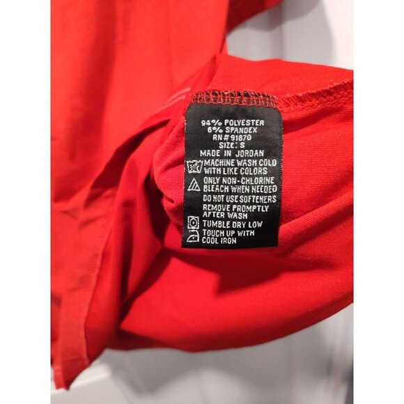 PEBBLE BEACH PERFORMANCE Red Short Sleeve Golf Polo Shirt Size Small EUC - Picture 4 of 6